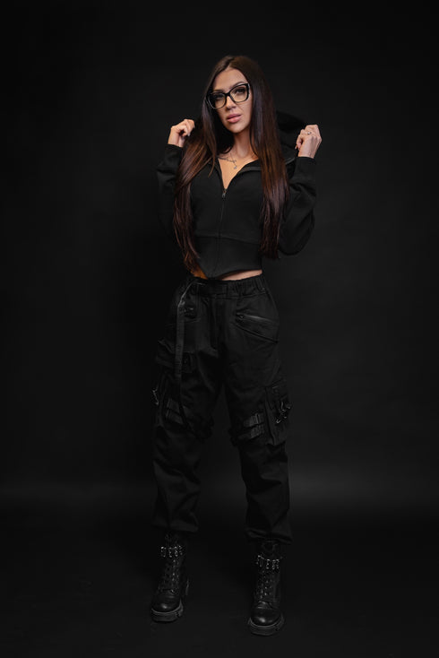 NØIRTEK ZIP CARGO KALHOTY - DÁMSKÉ