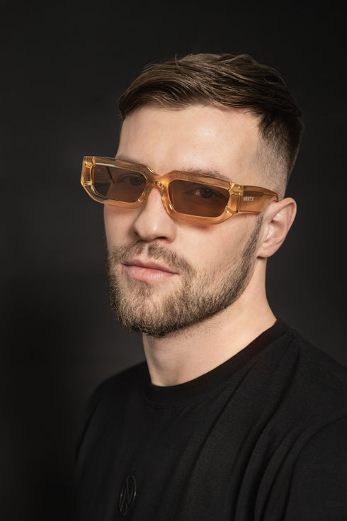 NØIRTEK — GOLD FRAME SUNGLASSES