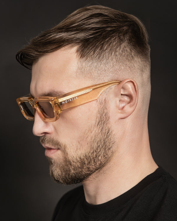 NØIRTEK — GOLD FRAME SUNGLASSES