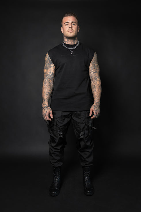 NØIRTEK Mens Oversized Tee "BORN FROM DARKNESS"