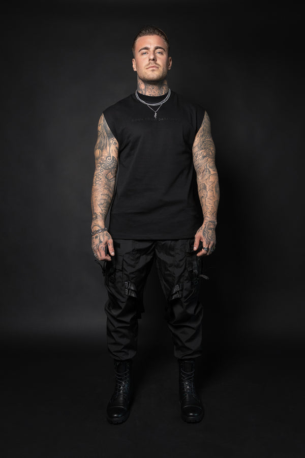 NØIRTEK Mens Oversized Tee "BORN FROM DARKNESS"