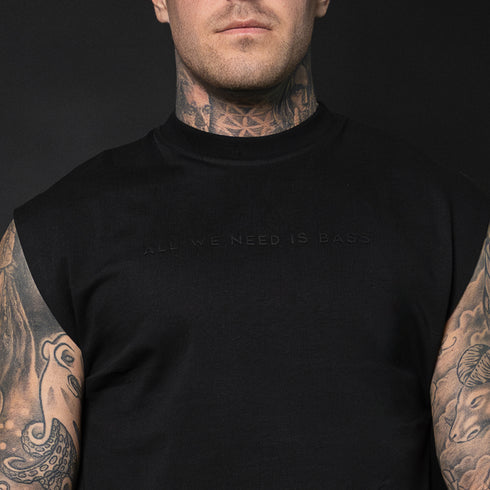 NØIRTEK Mens Oversized Tee "ALL WE NEED IS BASS"